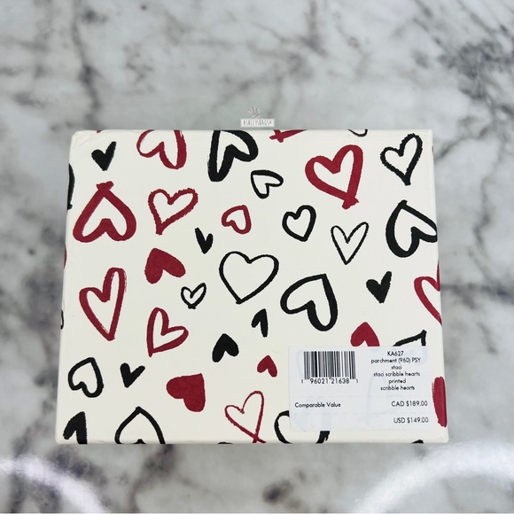 Kate Spade Scribble Heart Staci Boxed Jewelry Holder - Picture 12 of 12